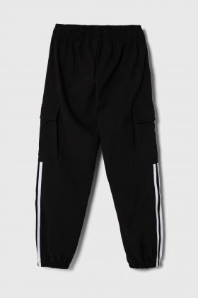 adidas Originals pantaloni copii culoarea negru, cu imprimeu