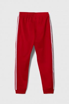 adidas Originals pantaloni de trening pentru copii culoarea rosu, modelator