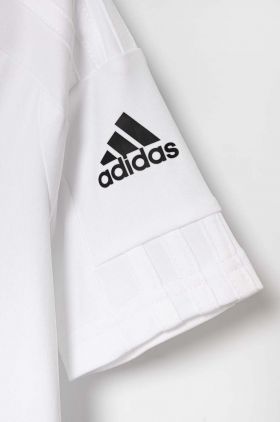 adidas Performance tricou copii culoarea alb, cu imprimeu