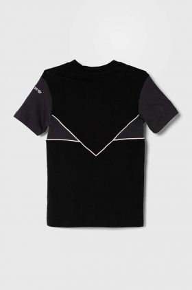 adidas Originals tricou de bumbac pentru copii culoarea negru, modelator