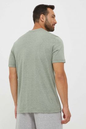 adidas tricou barbati, culoarea verde, cu imprimeu