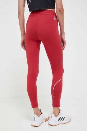 LaBellaMafia leggins de antrenament Essentials culoarea rosu, cu imprimeu