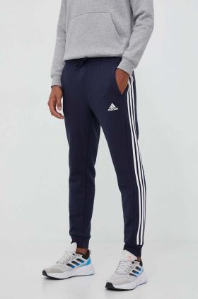 adidas pantaloni de trening culoarea bleumarin, cu imprimeu  IJ6493