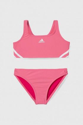 adidas Performance costum de baie pentru copii din două piese culoarea roz