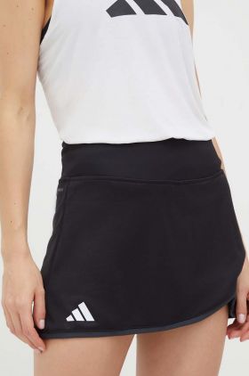 adidas Performance fustă sport Club culoarea negru, mini, drept