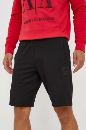 Armani Exchange pantaloni scurti din bumbac culoarea negru