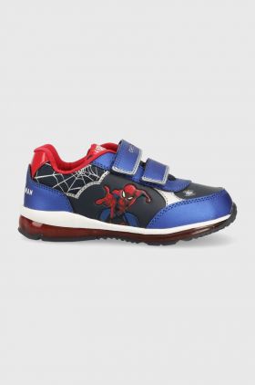 Geox sneakers pentru copii x Marvel, Spider-Man culoarea albastru marin