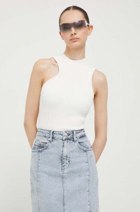 HUGO top femei, culoarea bej