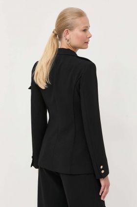 Elisabetta Franchi sacou culoarea negru, un singur rand de nasturi, neted