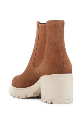 Geox cizme D DAMIANA E femei, culoarea maro, cu toc drept, D16QCE 00023 C6000