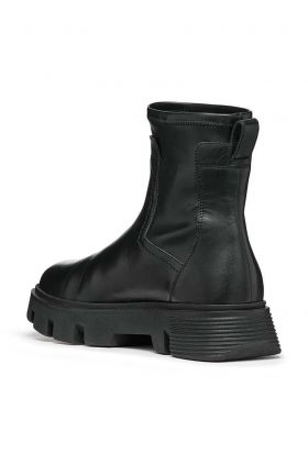Geox botine D VILDE C femei, culoarea negru, cu toc plat, D26UAC 043KB C9997