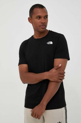 The North Face tricou barbati, culoarea negru, cu imprimeu