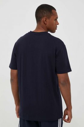 Napapijri tricou din bumbac culoarea bleumarin, cu imprimeu