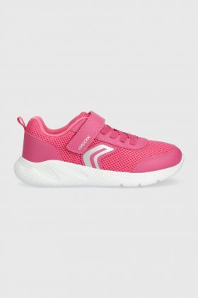 Geox sneakers pentru copii culoarea roz