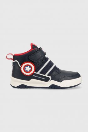 Geox sneakers pentru copii x Marvel culoarea albastru marin