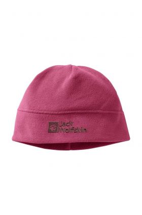 Jack Wolfskin caciula copii REAL STUFF BEANIE culoarea roz, din tesatura neteda