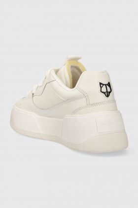 Naked Wolfe sneakers din piele City culoarea alb