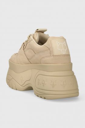 Naked Wolfe sneakers din piele intoarsă Sinner culoarea bej