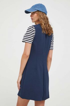 Abercrombie & Fitch rochie culoarea albastru marin, mini, drept