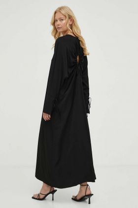 Gestuz rochie culoarea negru, maxi, oversize