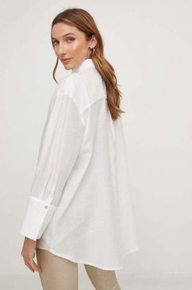 Answear Lab camasa femei, culoarea alb, cu guler clasic, relaxed