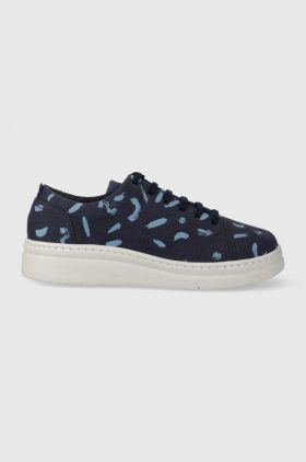 Camper sneakers din piele intoarsă Runner Up culoarea albastru marin, K200645.074