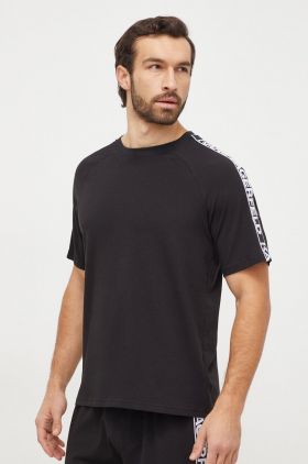 Karl Lagerfeld pijama barbati, culoarea negru, cu imprimeu