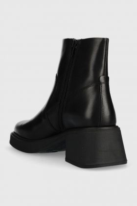 Vagabond Shoemakers cizme de piele DORAH femei, culoarea negru, cu toc plat, 5656.001.20