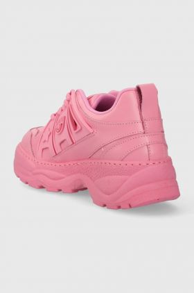 Chiara Ferragni sneakers din piele culoarea roz, CF3000_012