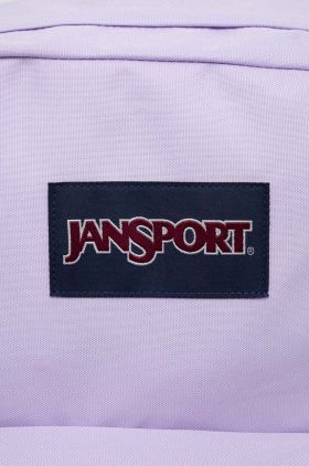 Jansport rucsac culoarea violet, mare, neted