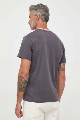 Pepe Jeans tricou din bumbac culoarea gri, cu imprimeu