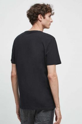 Medicine tricou barbati, culoarea negru, cu imprimeu