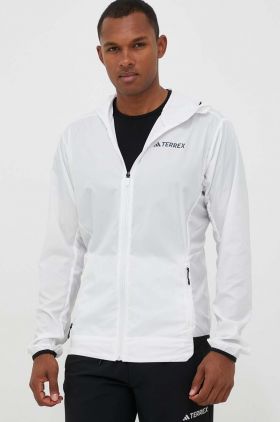 adidas TERREX windbreaker Xperior Windweave culoarea alb