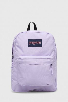 Jansport rucsac culoarea violet, mare, neted