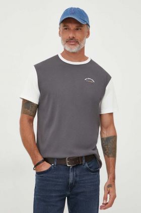 Pepe Jeans tricou din bumbac Wembley culoarea gri, modelator