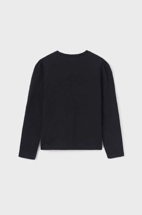 Mayoral longsleeve din bumbac pentru copii culoarea negru