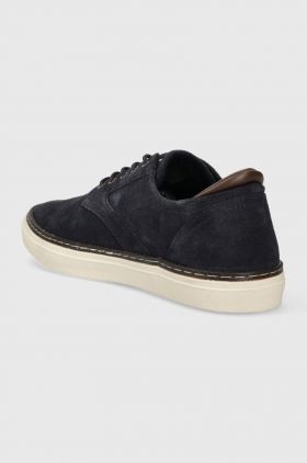 Gant sneakers din piele intoarsă Prepville culoarea albastru marin, 27633266.G69