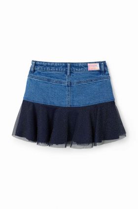 Desigual fusta jeans mini, drept