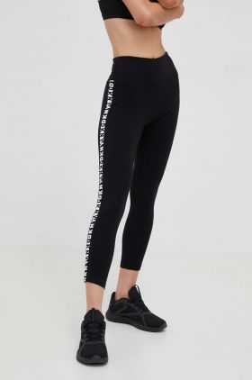 Dkny colanti femei, culoarea negru, cu imprimeu