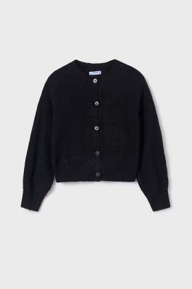 Mayoral cardigan cu amestec de lână pentru copii culoarea negru, light