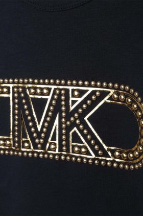 Michael Kors longsleeve copii culoarea albastru marin, cu imprimeu