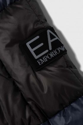 EA7 Emporio Armani geaca copii culoarea albastru marin