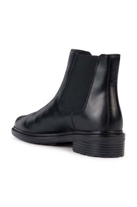 Geox cizme D WALK PLEASURE E femei, culoarea negru, cu toc plat, D36TGE 00043 C9999