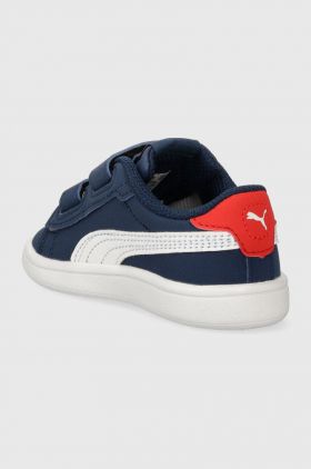 Puma sneakers din piele Smash 3.0 Buck V culoarea albastru marin