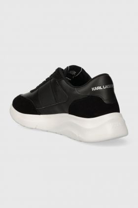 Karl Lagerfeld sneakers din piele SERGER KC culoarea negru, KL53638