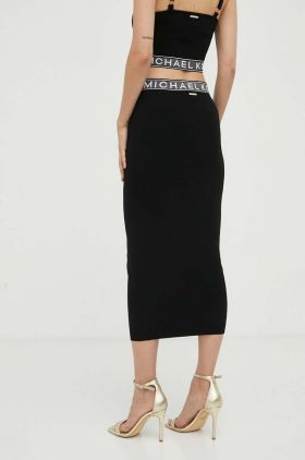 MICHAEL Michael Kors fusta culoarea negru, midi, creion
