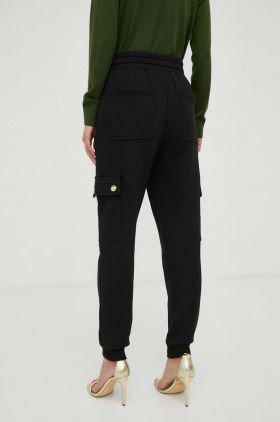 MICHAEL Michael Kors pantaloni de trening din bumbac culoarea negru, neted