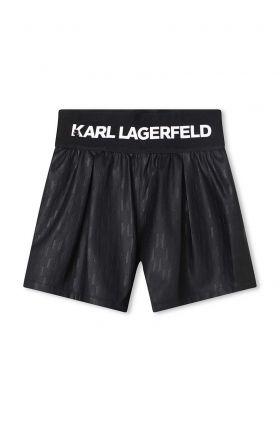 Karl Lagerfeld pantaloni scurti copii culoarea negru, modelator