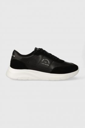 Karl Lagerfeld sneakers din piele SERGER KC culoarea negru, KL53638