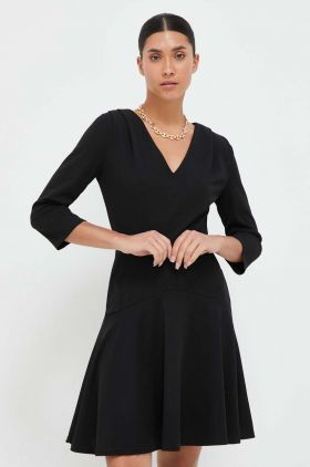 Morgan rochie culoarea negru, mini, evazati